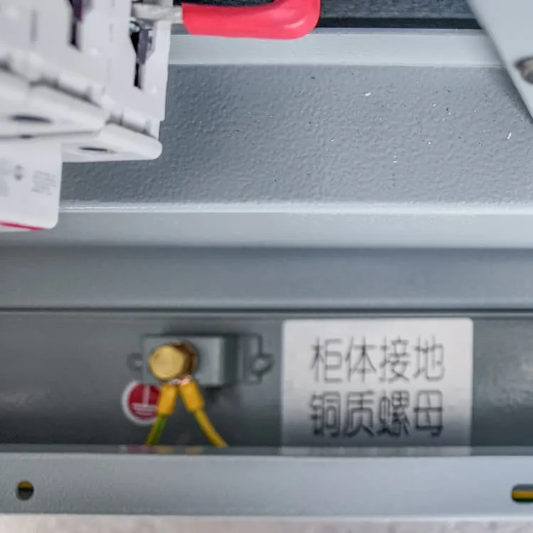 Outdoor solar battery cabinet installation site