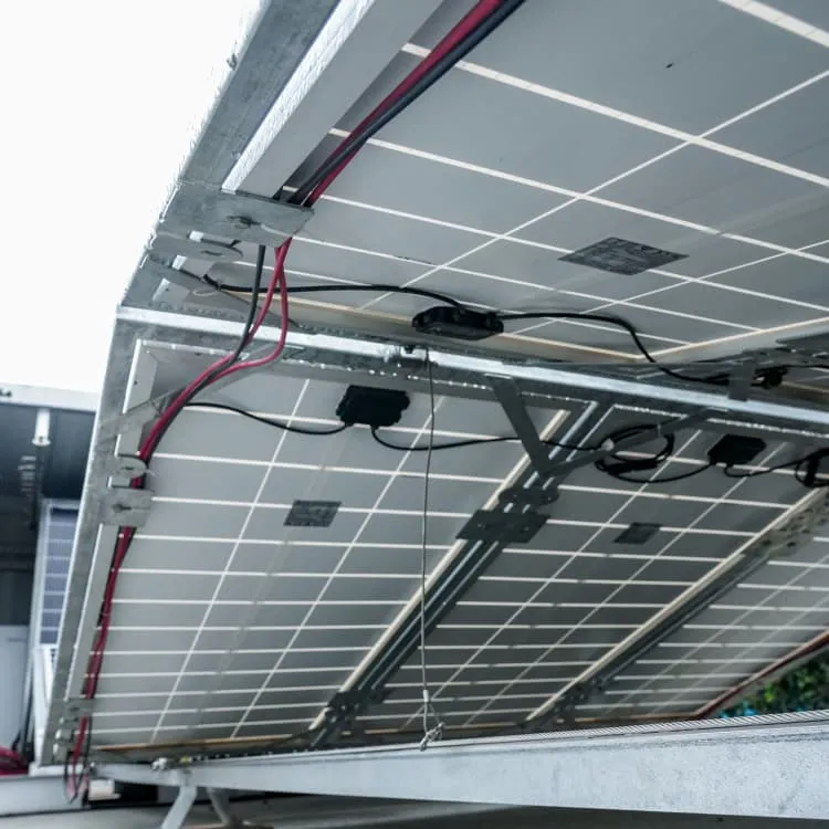 solar combiner box installation in Argentina