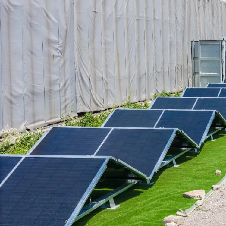 Rural self-built solar power generation system