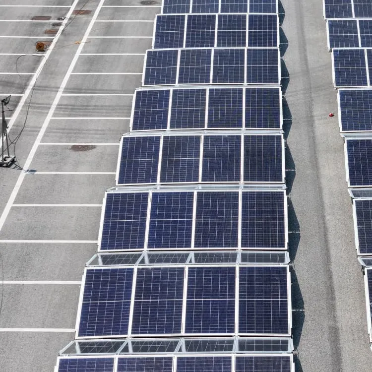 Dual solar panel solar structure